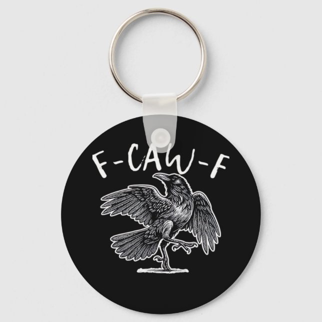 F-Caw-F Classic Retro Keychain (Front)