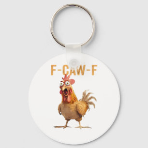 F-Caw-F Classic Retro Style Keychain