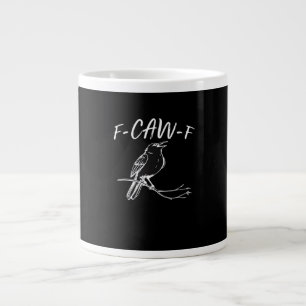 F-Caw-F Classic Retro Style Large Coffee Mug
