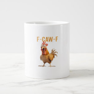 F-Caw-F Classic Retro Style Large Coffee Mug