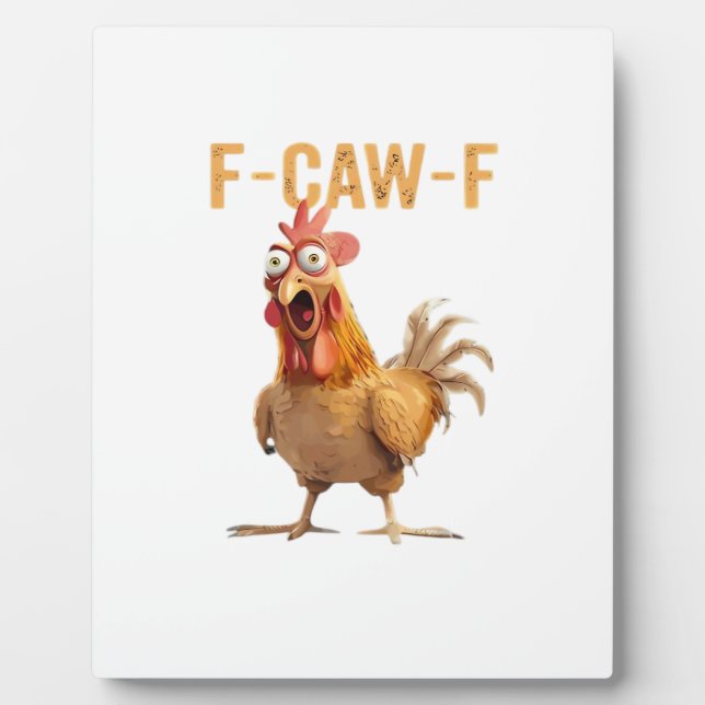 F-Caw-F Classic Retro Style Plaque (Front)