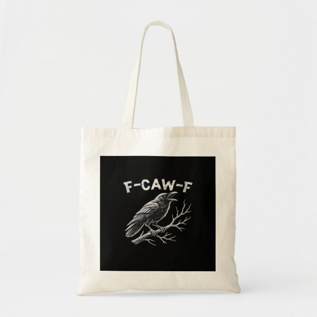 F-Caw-F Classic Retro Style Tote Bag (Front)