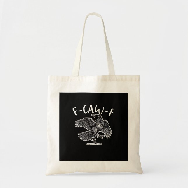 F-Caw-F Classic Retro Tote Bag (Front)