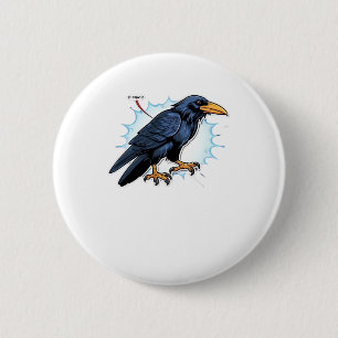 F-Caw-F Classic Simple Clean 2 Inch Round Button