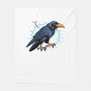F-Caw-F Classic Simple Clean Fleece Blanket