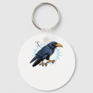 F-Caw-F Classic Simple Clean Keychain