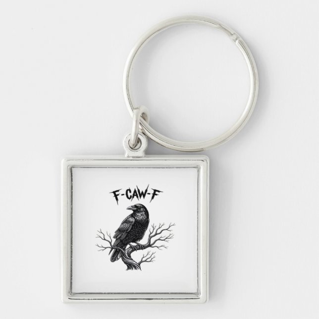 F-Caw-F Classic Trendy Style Keychain (Front)