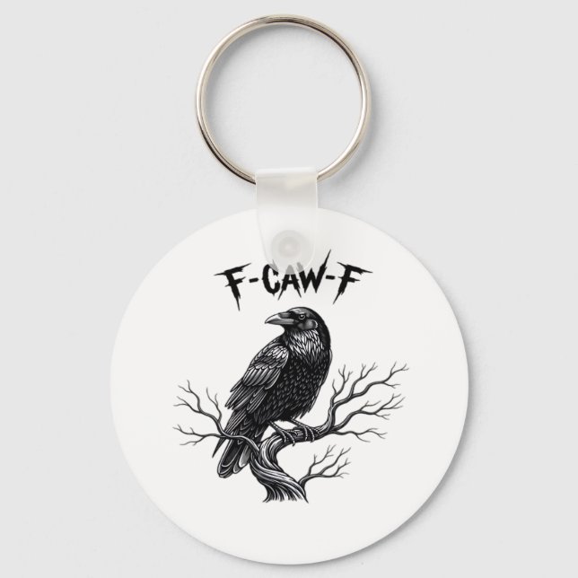 F-Caw-F Classic Trendy Style Keychain (Front)