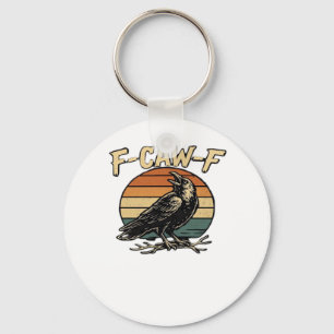 F-Caw-F Classic Vintage Art Keychain