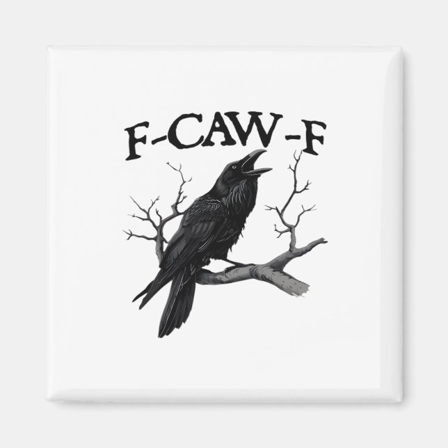 F-Caw-F Classic Vintage Graphic Magnet (Front)