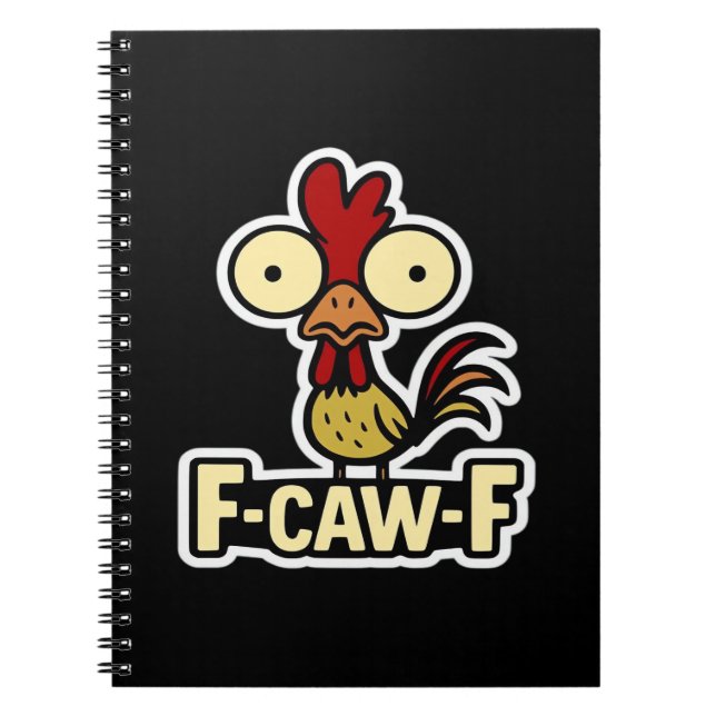 F-Caw-F Classic Vintage Graphic Notebook (Front)