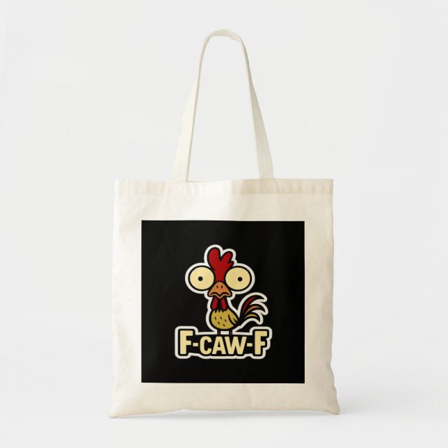 F-Caw-F Classic Vintage Graphic Tote Bag (Front)