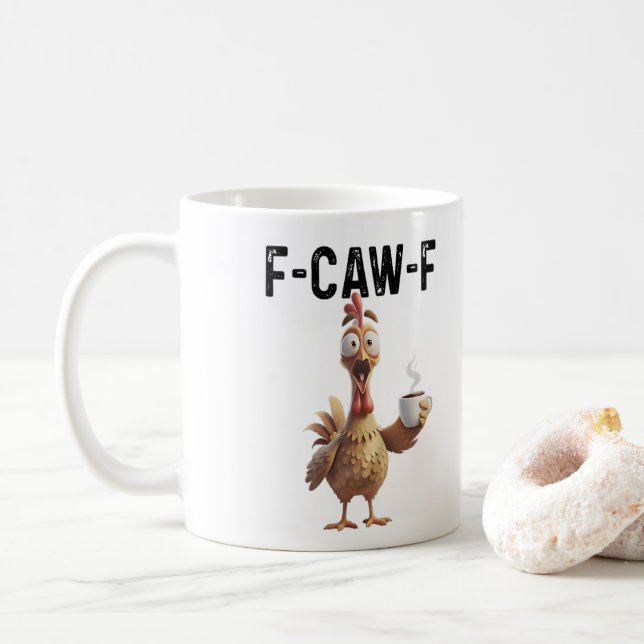 F CAW F COFFEE MUG (With Donut)
