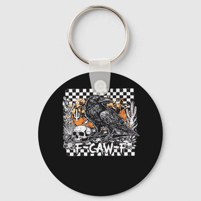 F-Caw-F Cool Retro Keychain (Front)