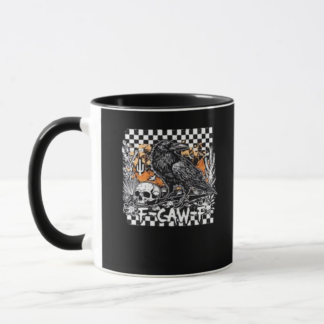 F-Caw-F Cool Retro Mug (Left)