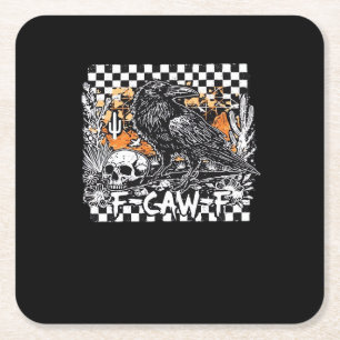 F-Caw-F Cool Retro Square Paper Coaster