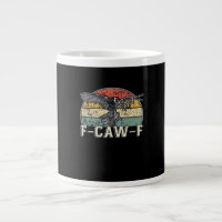 F-Caw-F Cow Funny Bird Vintage Sunset Funny Humour