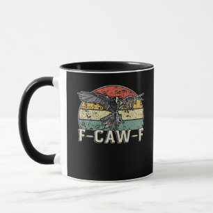 F-Caw-F Cow Funny Bird Vintage Sunset Funny Humour Mug