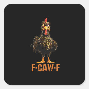 F-Caw-F Creative Casual Square Sticker
