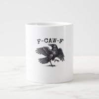F-Caw-F Crow, Bird Cawing Grunge Cool Unique