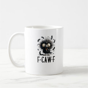 F-Caw-F Crow Bird Funny Crow F-Caw-F Tri-Blend Coffee Mug