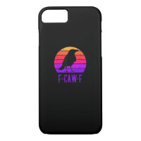 F-Caw-F Crow Bird Retro Sunset Vintage F-Caw-F