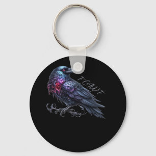 F-Caw-F Crow Classic Retro Style Keychain