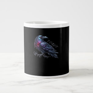 F-Caw-F Crow Classic Retro Style Large Coffee Mug
