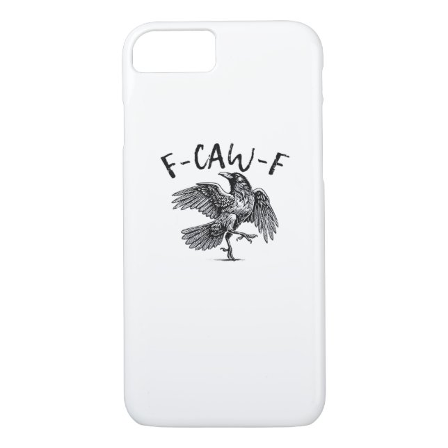 F-Caw-F Crow Essential Retro Classic Case-Mate iPhone Case (Back)