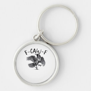 F-Caw-F Crow Essential Retro Classic Keychain