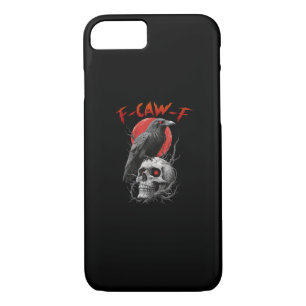 F-Caw-F Crow Funny F-Caw-F Aesthetic Design Case-Mate iPhone Case
