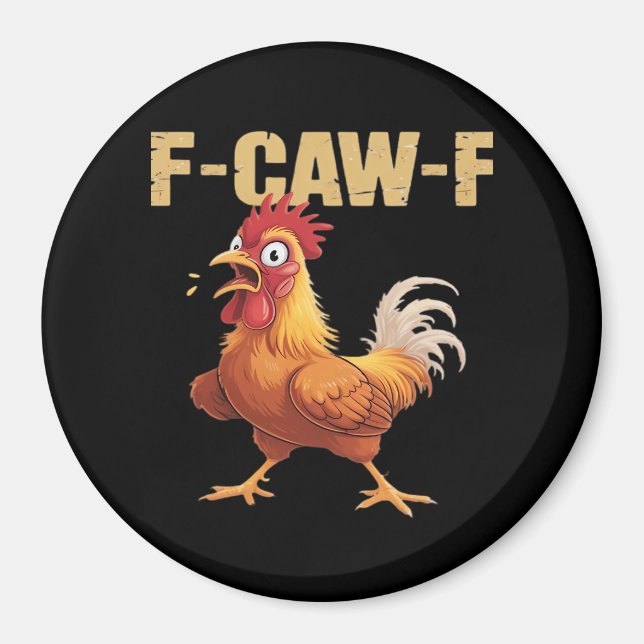 F-Caw-F Crow Gothic Funny Humor Magnet (Front)