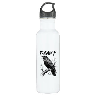 F Caw F Crow Lover Raven Meme Classic Style 710 Ml Water Bottle