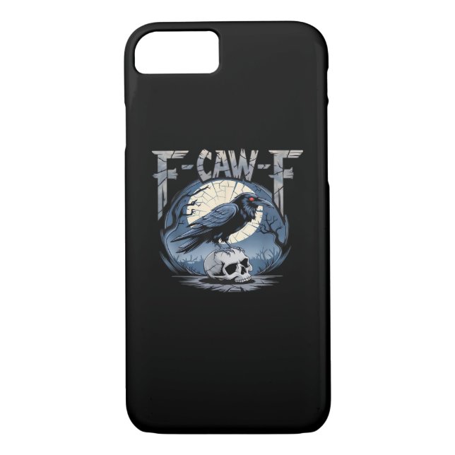 F-Caw-F Crow Moonlit Raven Classic Case-Mate iPhone Case (Back)