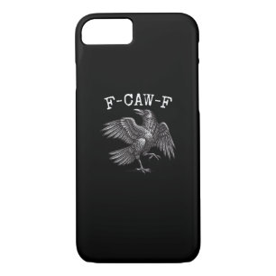 F-Caw-F Crow Pun Funny Bird Cawing Grunge Case-Mate iPhone Case
