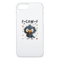 F-Caw-F Crow Pun Funny Bird Cawing Grunge Hallowee