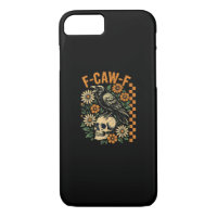 F-Caw-F Crow Pun Funny Bird Cawing Grunge Hallowee