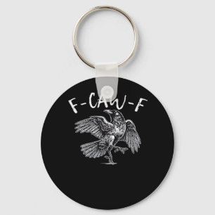 F-Caw-F Crow Retro Classic Keychain