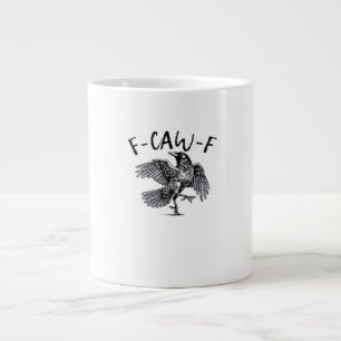 F Caw F Crow Retro Classic Style Large Coffee Mug