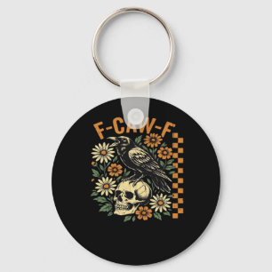 F-Caw-F Crow Vintage Graphic Keychain