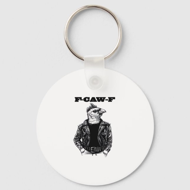 F-Caw-F Essential Aesthetic Design Keychain (Front)