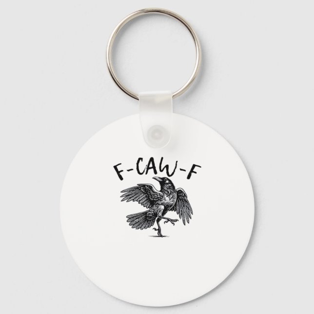 F-Caw-F Essential Classic Style Keychain (Front)
