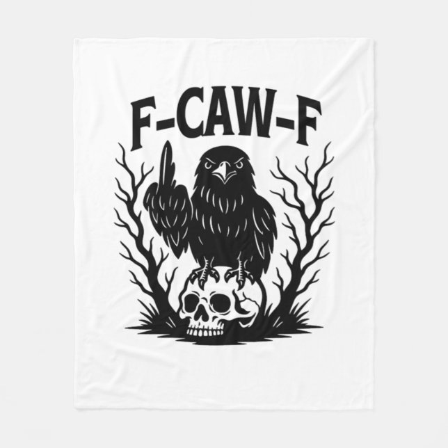 F-Caw-F Essential Cool Unique Fleece Blanket (Front)