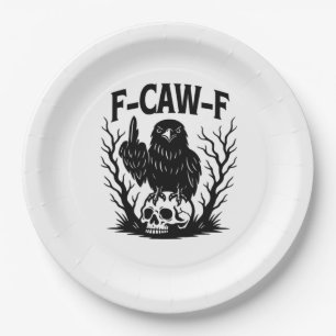 F-Caw-F Essential Cool Unique Paper Plate