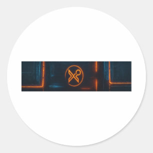 F-Caw-F Essential Creative Style Classic Round Sticker