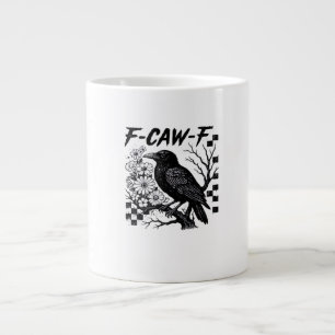 F Caw F Essential Funny Trendy Style Large Coffee Mug