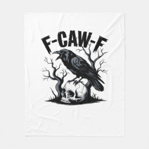 F-Caw-F Essential Minimal Clean Fleece Blanket