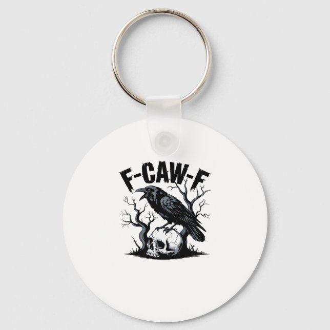 F-Caw-F Essential Minimal Clean Keychain (Front)