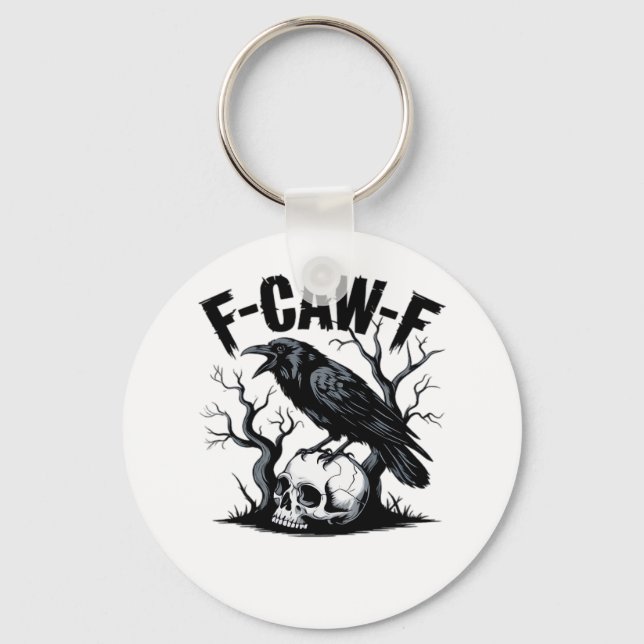 F-Caw-F Essential Minimal Clean Keychain (Front)