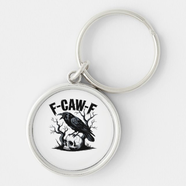 F-Caw-F Essential Minimal Clean Keychain (Front)